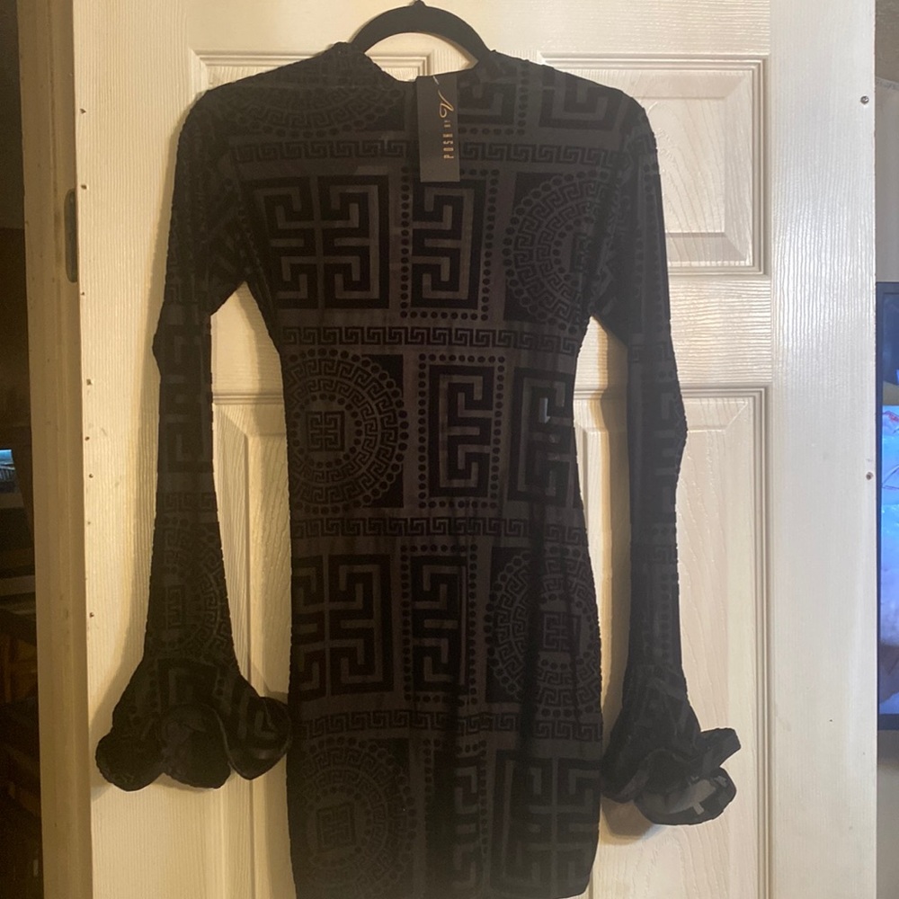 Black mini dress